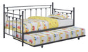 Nocus Spindle Metal Twin Daybed with Trundle - Furniture Stars (Chicago, IL)
