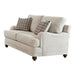 Glenn Cushion Back Loveseat Light Grey - Furniture Stars (Chicago, IL)