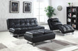 Dilleston Upholstered Chaise Black - Furniture Stars (Chicago, IL)