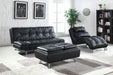 Dilleston Upholstered Chaise Black - Furniture Stars (Chicago, IL)