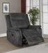 Lawrence Upholstered Tufted Back Glider Recliner - Furniture Stars (Chicago, IL)
