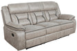 Greer Upholstered Tufted Back Motion Sofa - Furniture Stars (Chicago, IL)