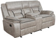 Greer Upholstered Tufted Back Glider Loveseat - Furniture Stars (Chicago, IL)