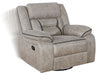 Greer Upholstered Tufted Back Glider Recliner - Furniture Stars (Chicago, IL)