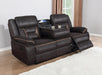 Greer Upholstered Tufted Back Motion Sofa - Furniture Stars (Chicago, IL)