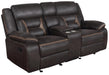 Greer Upholstered Tufted Back Glider Loveseat - Furniture Stars (Chicago, IL)