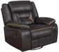 Greer Upholstered Tufted Back Glider Recliner - Furniture Stars (Chicago, IL)
