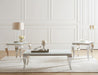 Luna Square End Table White and Chrome - Furniture Stars (Chicago, IL)