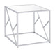 Provins 3-piece Occasional Table Set Clear Mirror and Chrome - Furniture Stars (Chicago, IL)