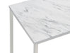 Leona Coffee Table with Casters White and Satin Nickel - Furniture Stars (Chicago, IL)
