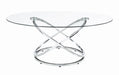 Warren 3-piece Occasional Set Chrome and Clear - Furniture Stars (Chicago, IL)