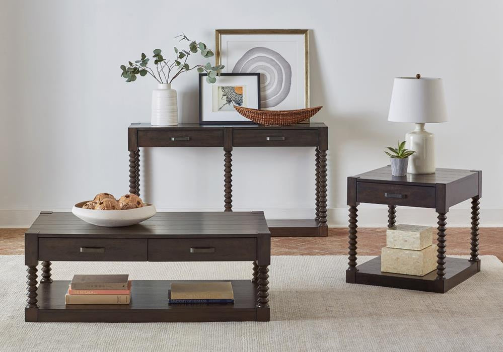 Meredith 2-drawer Sofa Table Coffee Bean - Furniture Stars (Chicago, IL)