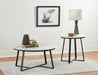 Hugo Round Coffee Table White and Matte Black - Furniture Stars (Chicago, IL)