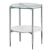 Cadee Round Glass Top End Table Clear and Chrome - Furniture Stars (Chicago, IL)