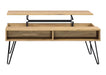 Fanning Lift Top Storage Coffee Table Golden Oak and Black - Furniture Stars (Chicago, IL)