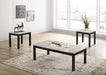 Bates Faux Marble 3-piece Occasional Table Set White and Black - Furniture Stars (Chicago, IL)