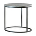 Lainey Faux Marble Round Top End Table Grey and Gunmetal - Furniture Stars (Chicago, IL)
