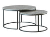 Lainey Round 2-piece Nesting Coffee Table Grey and Gunmetal - Furniture Stars (Chicago, IL)