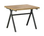 Colmar 3-piece Trestle Occasional Table Set Golden Oak and Gunmetal - Furniture Stars (Chicago, IL)