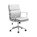 Ximena Standard Back Upholstered Office Chair White - Furniture Stars (Chicago, IL)