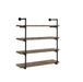 Elmcrest 40-inch Wall Shelf Black and Grey Driftwood - Furniture Stars (Chicago, IL)