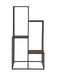 Rito 4-tier Display Shelf Rustic Brown and Black - Furniture Stars (Chicago, IL)