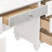 Barzini 7-drawer Vanity Desk with Lighted Mirror White - Furniture Stars (Chicago, IL)