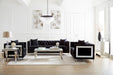Luna Rectangle Coffee Table White and Chrome - Furniture Stars (Chicago, IL)