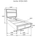 Miranda Twin Bed - Furniture Stars (Chicago, IL)