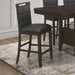 Prentiss Upholstered Counter Height Chair (Set of 2) Black and Cappuccino - Furniture Stars (Chicago, IL)