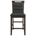 Prentiss Upholstered Counter Height Chair (Set of 2) Black and Cappuccino - Furniture Stars (Chicago, IL)