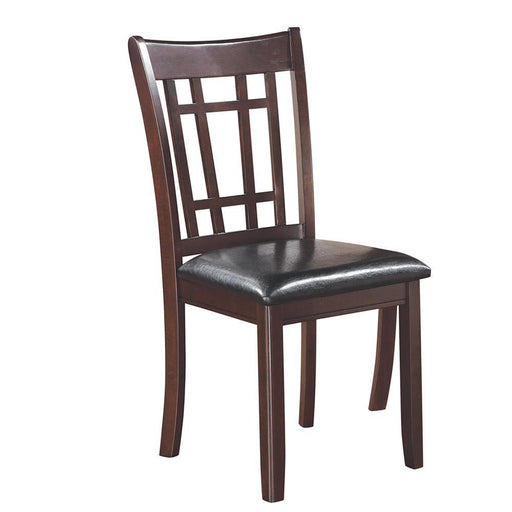 Lavon Padded Dining Side Chairs Espresso and Black (Set of 2) - Furniture Stars (Chicago, IL)