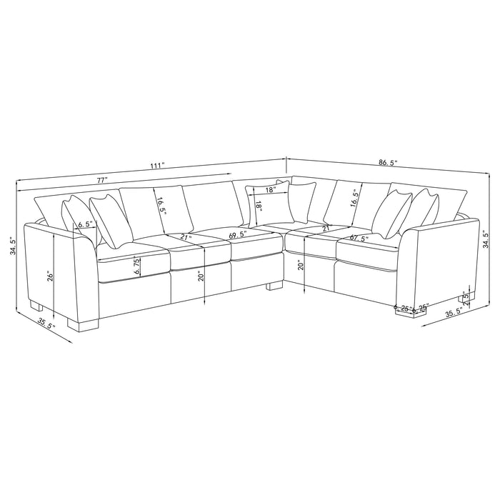 Ashford Fold-Out Sleeper Sectional Sofa - Furniture Stars (Chicago, IL)