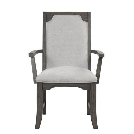 Lisbon Dining Arm Chair (2 Per Carton)-Gray