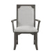 Lisbon Dining Arm Chair (2 Per Carton)-Gray
