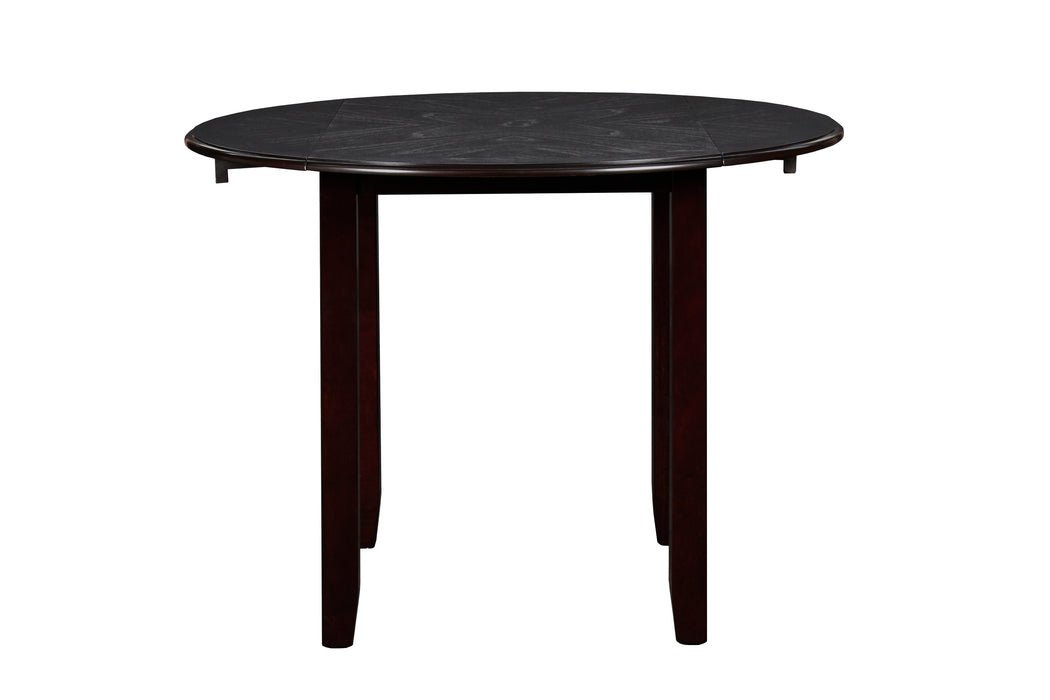 Gia 3 Pc 42" Drop Leaf Dining Table & 2 Chairs-Ebony