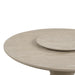 Gwendolyn Round Dining Table Top & Lazy Susan-Cerused Taupe