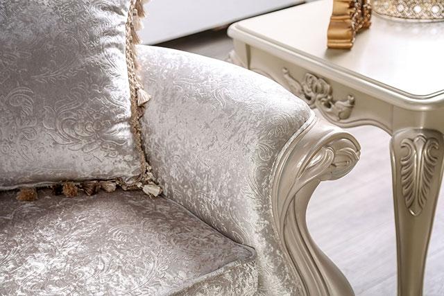 Acapulco White & Espresso Sofa - Furniture Stars (Chicago, IL)