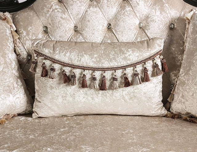 Acapulco White & Espresso Loveseat - Furniture Stars (Chicago, IL)