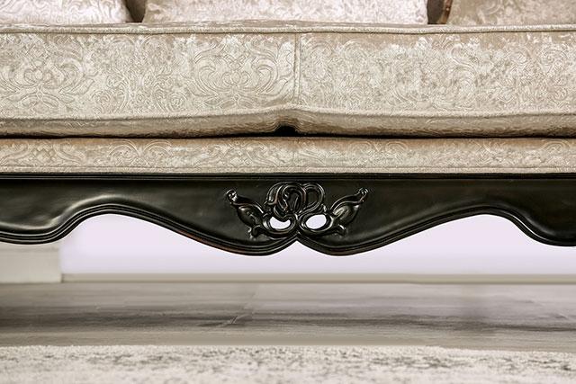 Acapulco White & Espresso Sofa - Furniture Stars (Chicago, IL)