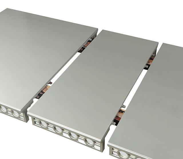 ADALIA Dining Table, Silver - Furniture Stars (Chicago, IL)