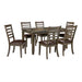 Adia 7 Pc Dinning Table Set Grey & Brown - Furniture Stars (Chicago, IL)