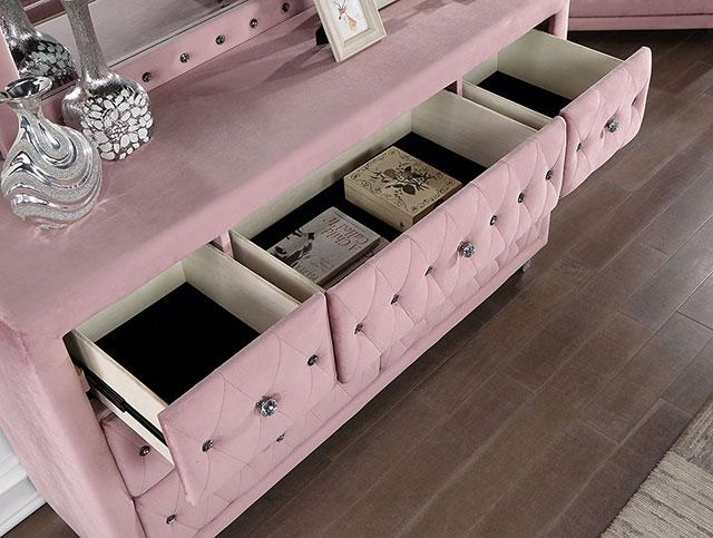 ZOHAR Dresser, Pink - Furniture Stars (Chicago, IL)
