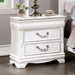 ALECIA Night Stand w/ USB, White - Furniture Stars (Chicago, IL)