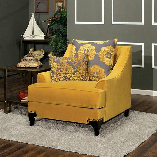 Wolver Gold/Gray Chair, Gold - Furniture Stars (Chicago, IL)