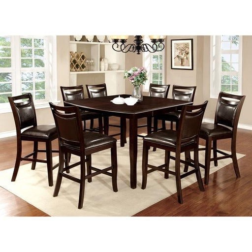 WOODSIDE II Dark Cherry/Espresso Counter Ht. Table w/ 18" Leaf - Furniture Stars (Chicago, IL)