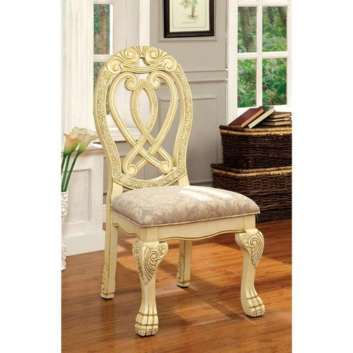 WYNDMERE Vintage White Side Chair (2/CTN) - Furniture Stars (Chicago, IL)