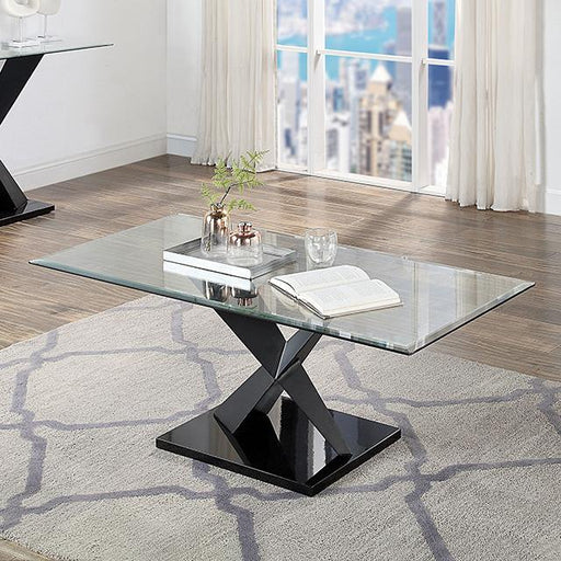 XANTHUS Coffee Table, Black - Furniture Stars (Chicago, IL)