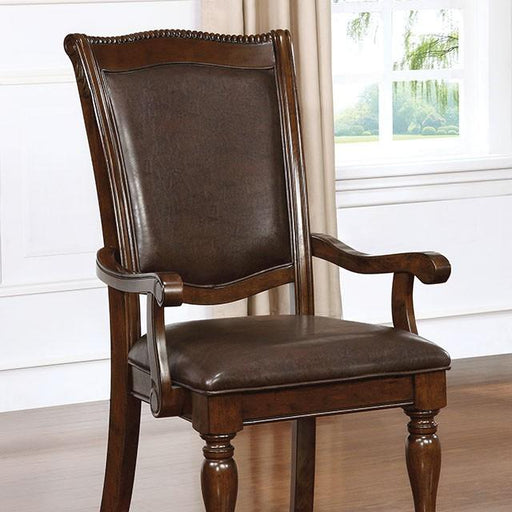 Alpena Brown Cherry/Espresso Arm Chair & Side Chair (2/CTN) - Furniture Stars (Chicago, IL)