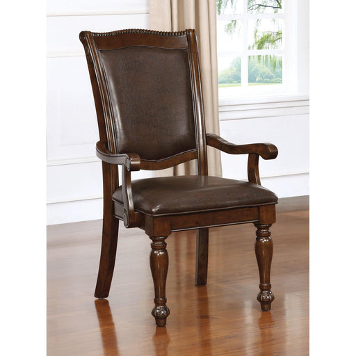 Alpena Brown Cherry/Espresso Arm Chair & Side Chair (2/CTN) - Furniture Stars (Chicago, IL)